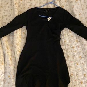 Express black faux wrap dress, small, tagged/ never worn